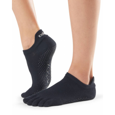 ToeSox Full-Toe LOW RISE Black M