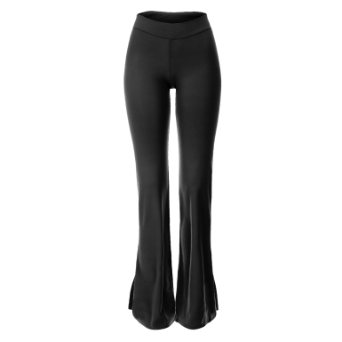 Pants ANN with a slit MidnightBlack S